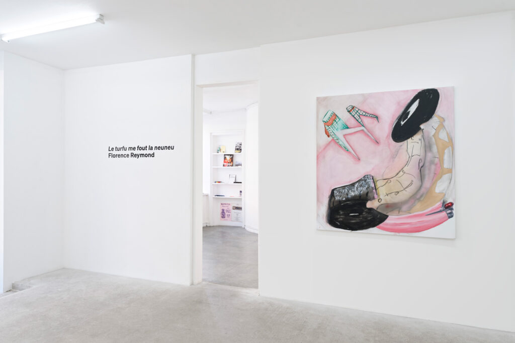 Le turfu me fout la neuneu, exposition de Florence Reymond à L’Assaut de la menuiserie du 21 mars au 4 mai 2024. Photo © Cyrille Cauvet